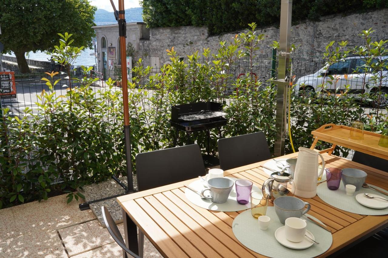 San Martino Lake View Apartment Ispra Bagian luar foto